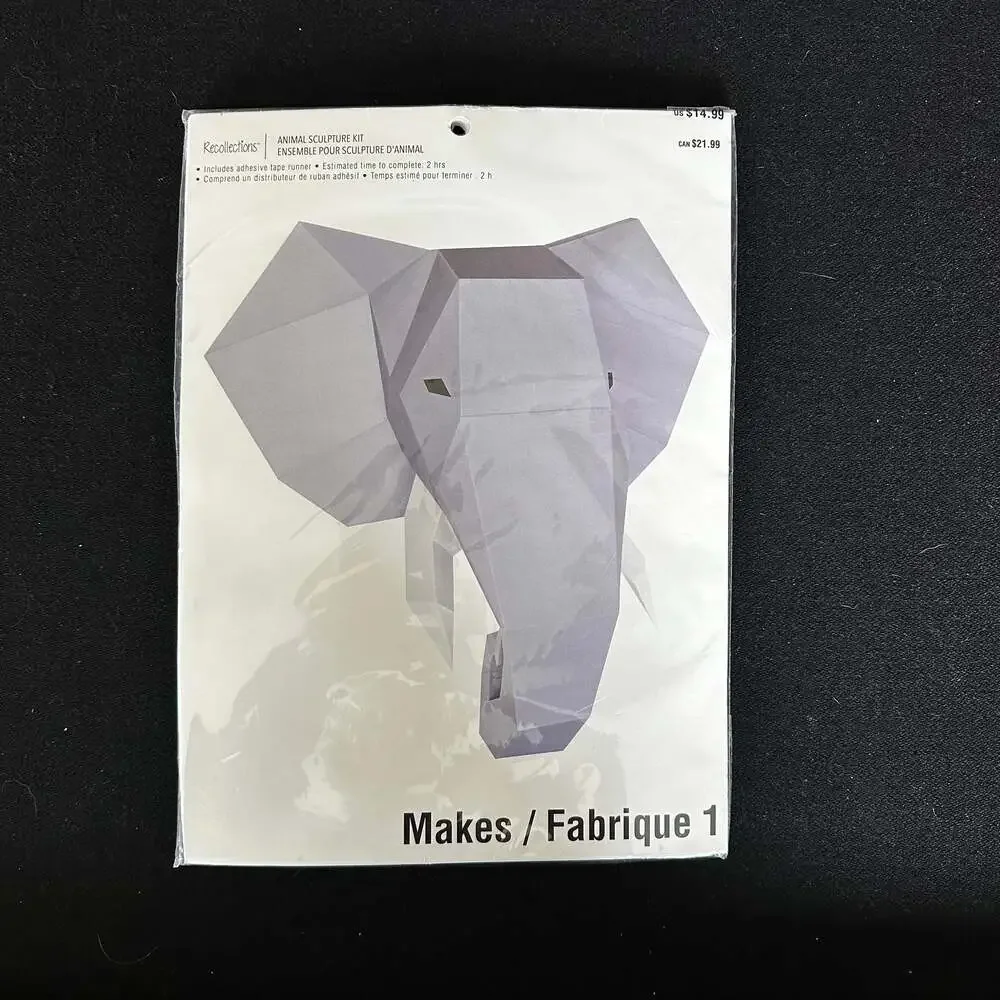 Paper Source Kitty Cat & Recollections Sculptural Elephant Kits